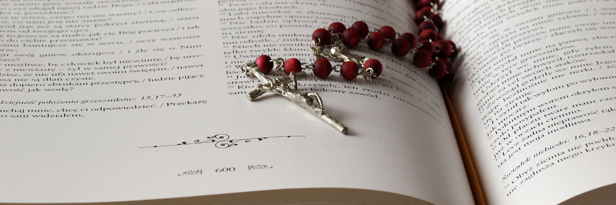 Rosary and Bible