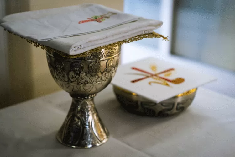 Bread and wine for the consecration