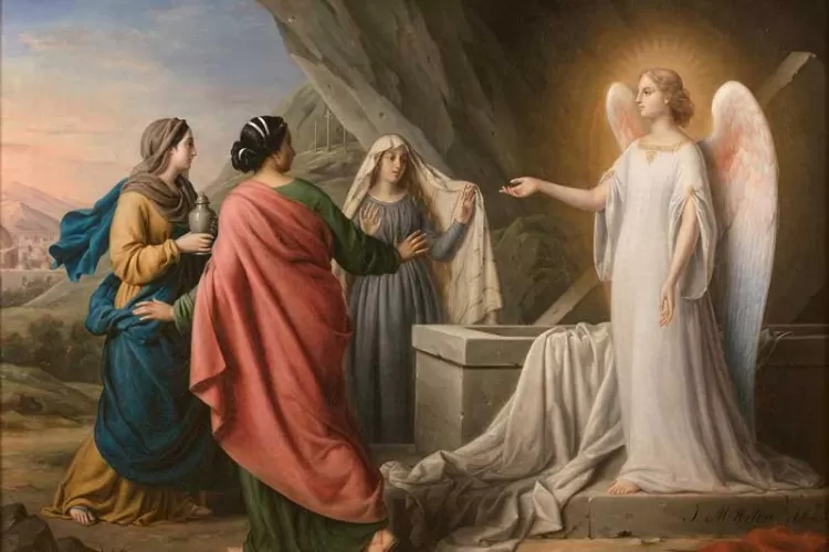 The three women at the tomb of Christ