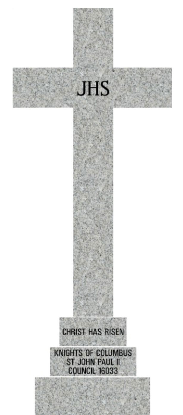 Christ is risen monument
