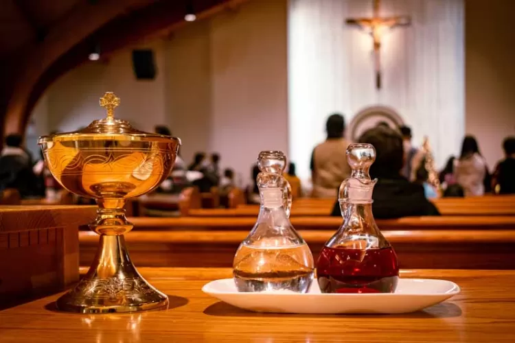 Bread and wine for the consecration